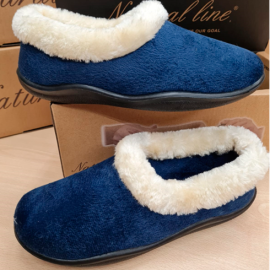 Zapatilla Comfort-Soft De Gel Mujer Azul Marino